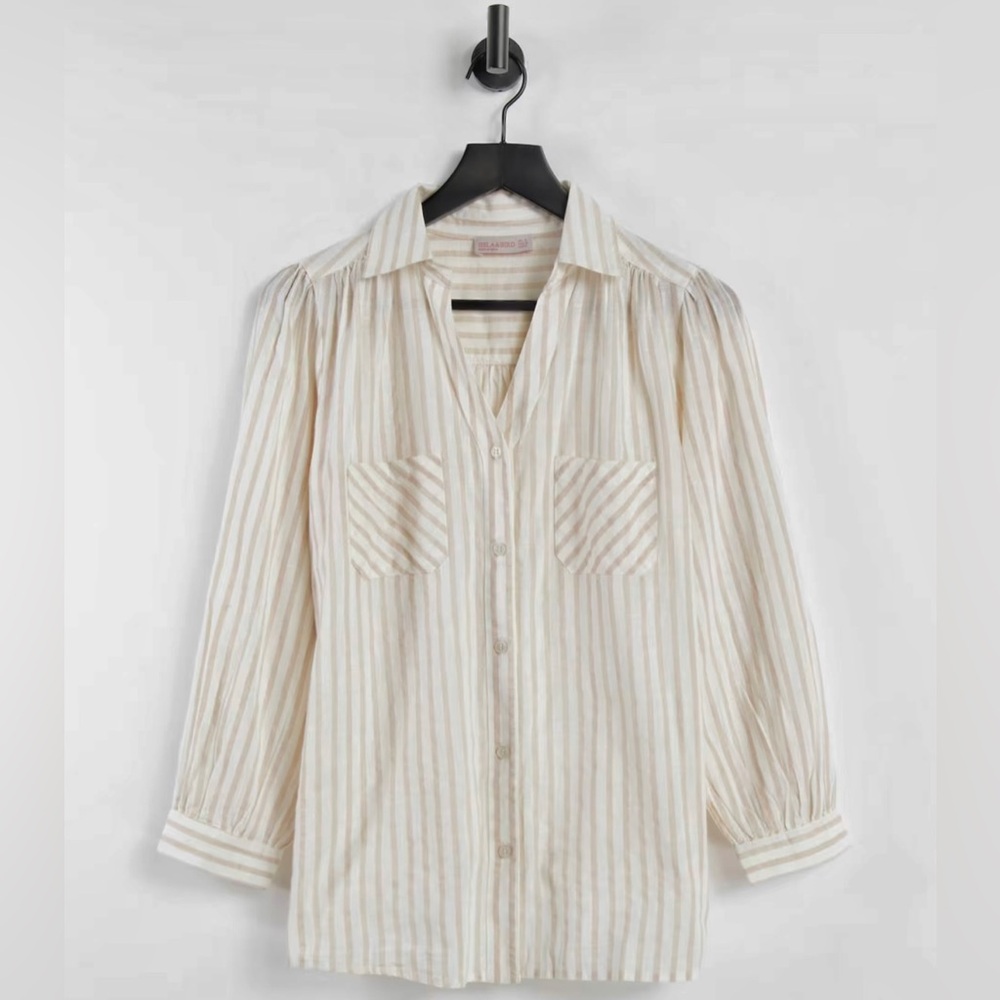 lisla & Bird coordinating shirt in stripe